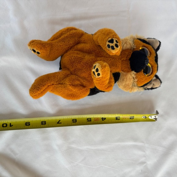 Ty Beanie Boos Ace German Shepherd Dog Plush Tan Black Glitter Eyes 6 Inch - Picture 4 of 4